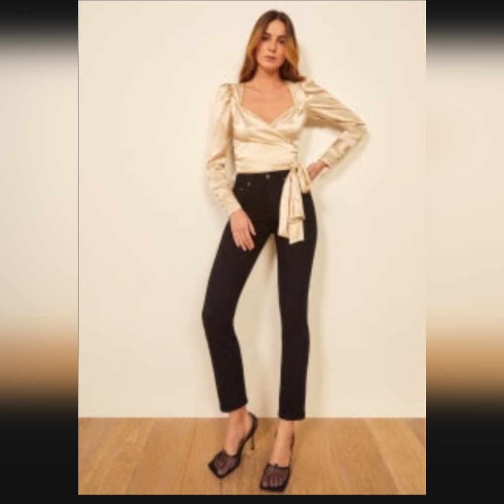Liza High Rise straight jeans